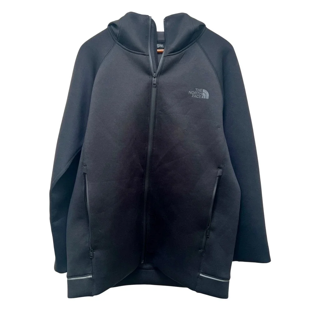 The North Face Mens Black Full Zip Neoprene Style Technical Hoodie L Gorpcore